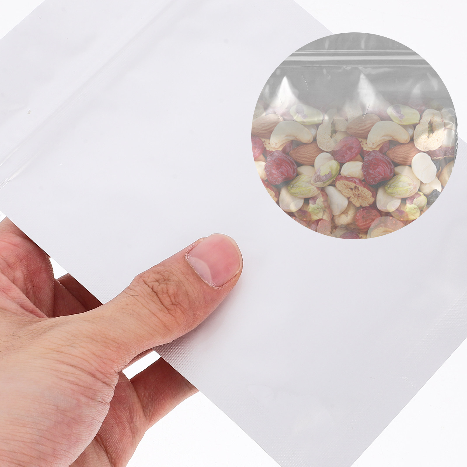 Snacks Food In Us - 50 Adet Hava Geçirmeyen Kapatılabilir Poşetler,