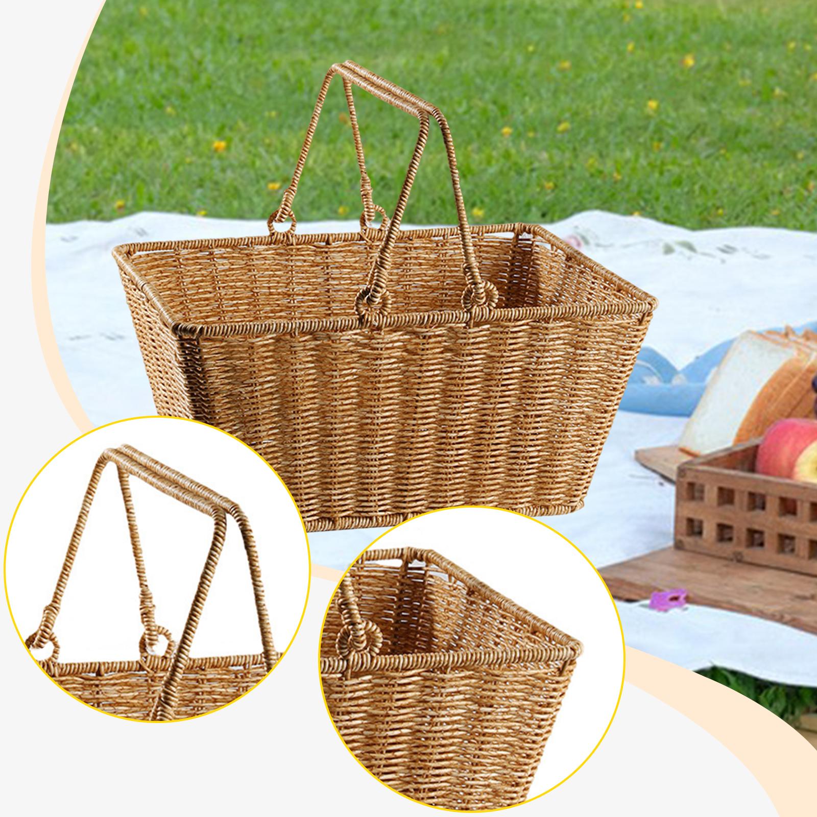 Snacks Food Gift Baskets - Piknik saklama sepeti saplı çanta hediye