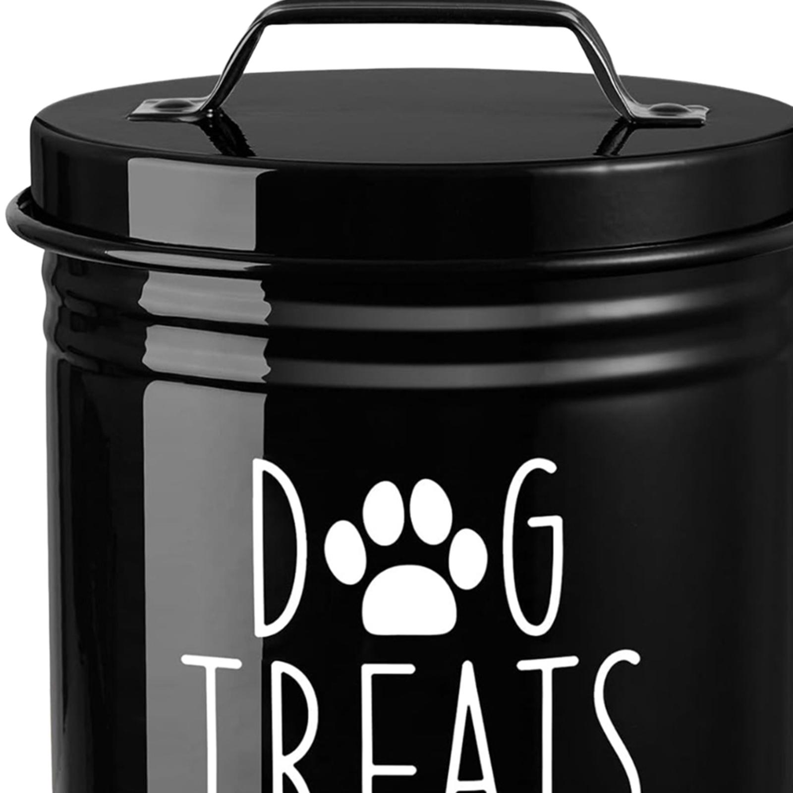 Food Snacks Easy - Metal Köpek Kurabiye Kavanozu Mühürlü Saklama