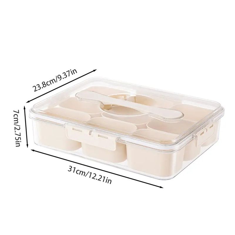 9 Bölmeli Kapaklı Servis Tepsi - Food Snacks Box incelemesi ve fiyatı