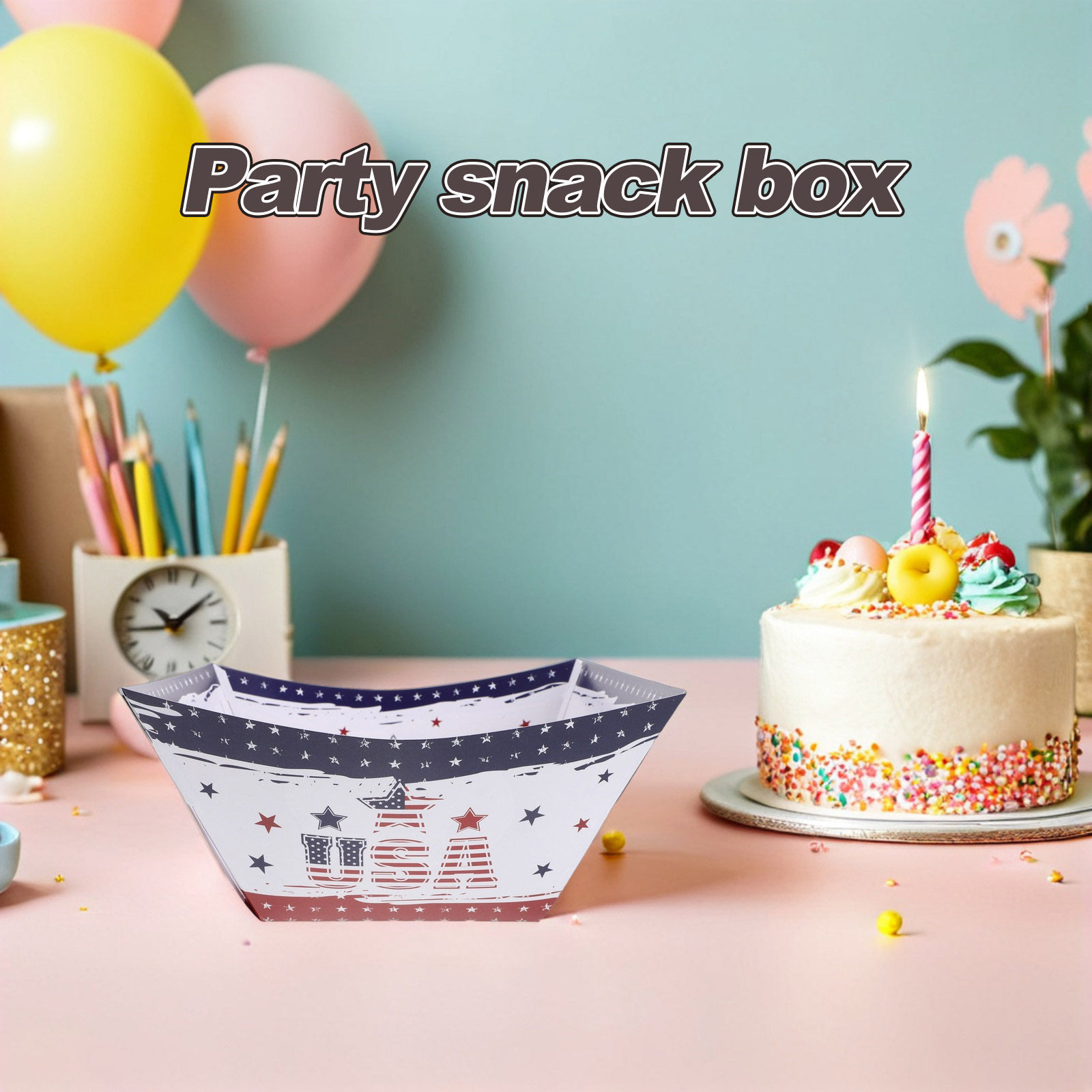 12 adet Bağımsızlık Günü Parti - Food Snacks Box incelemesi ve fiyatı