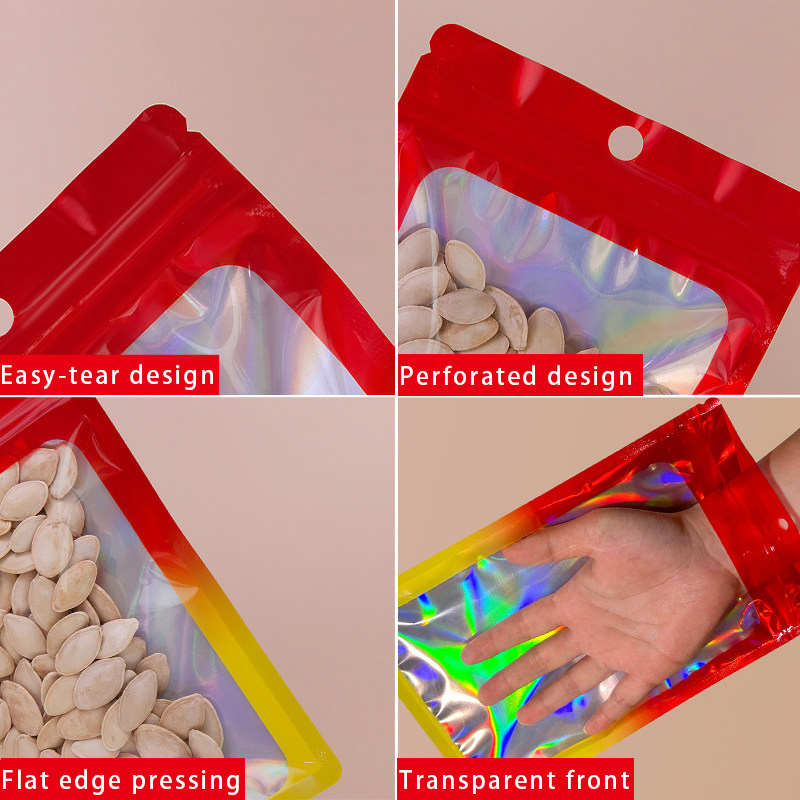 Holografik Renkli Kare Fermuar - Snacks Food In Us incelemesi ve fiyatı