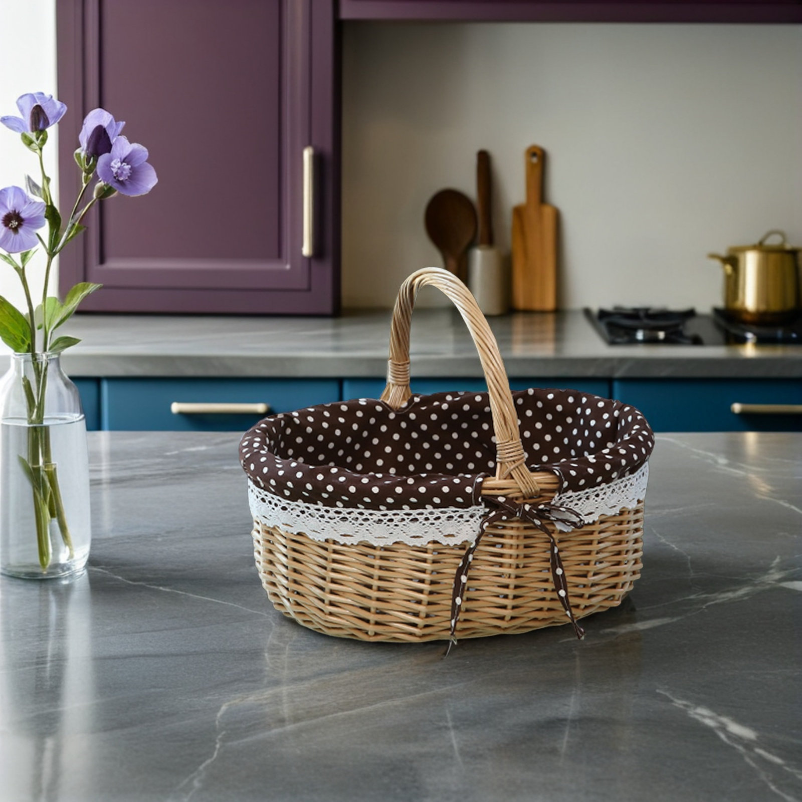 Şık El Yapımı Hasır Meyve Sepe - Snacks Food Gift Baskets incelemesi ve fiyatı